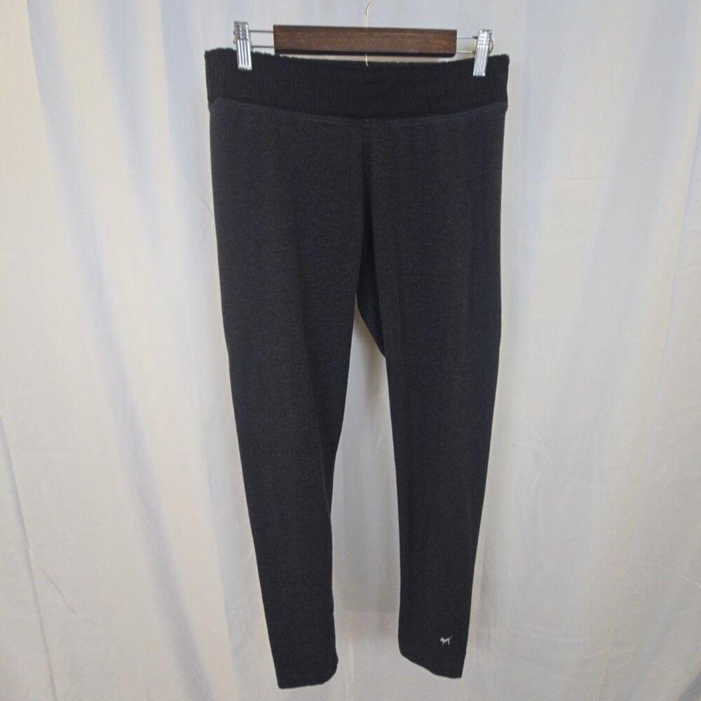 PINK Victoria's Secret Leggings Womens Large Gray Ankle Yoga Stretch Pants